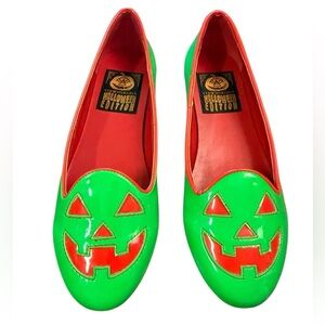STRANGECVLT JACKOLANTERN Lydia FLAT PATENT Orange/ Green Size 7